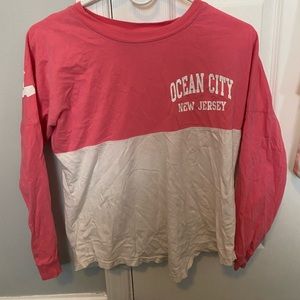 Pink and white Ocean City NJ shirt!